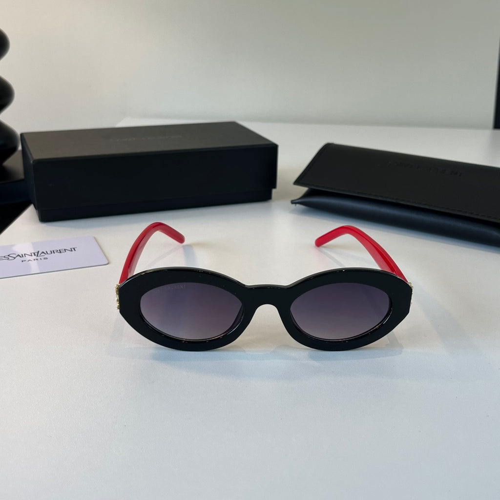 Saint Laurent Cat-Eye Silver Lens Sunglasses for Men & Women - 398794 - detail image 2