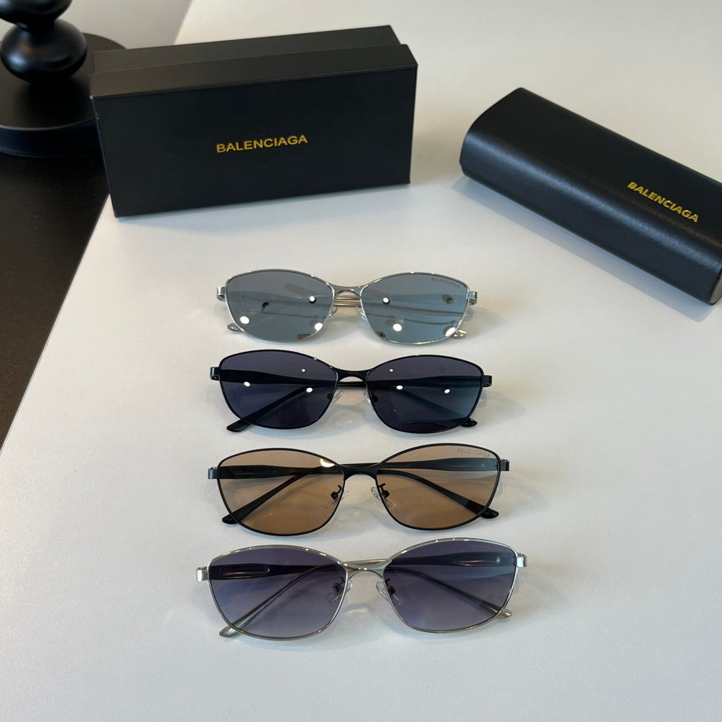 Balenciaga Rectangular Blue Lens Sunglasses for Men & Women - 358637 - detail image 11
