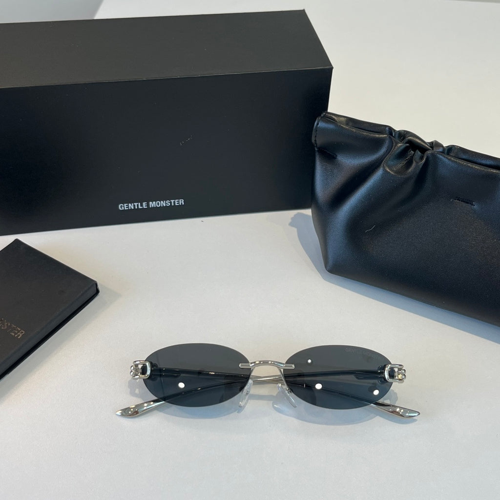 Gentle Monster Fashion Silver Lens Sunglasses for Men & Women - detail image 4