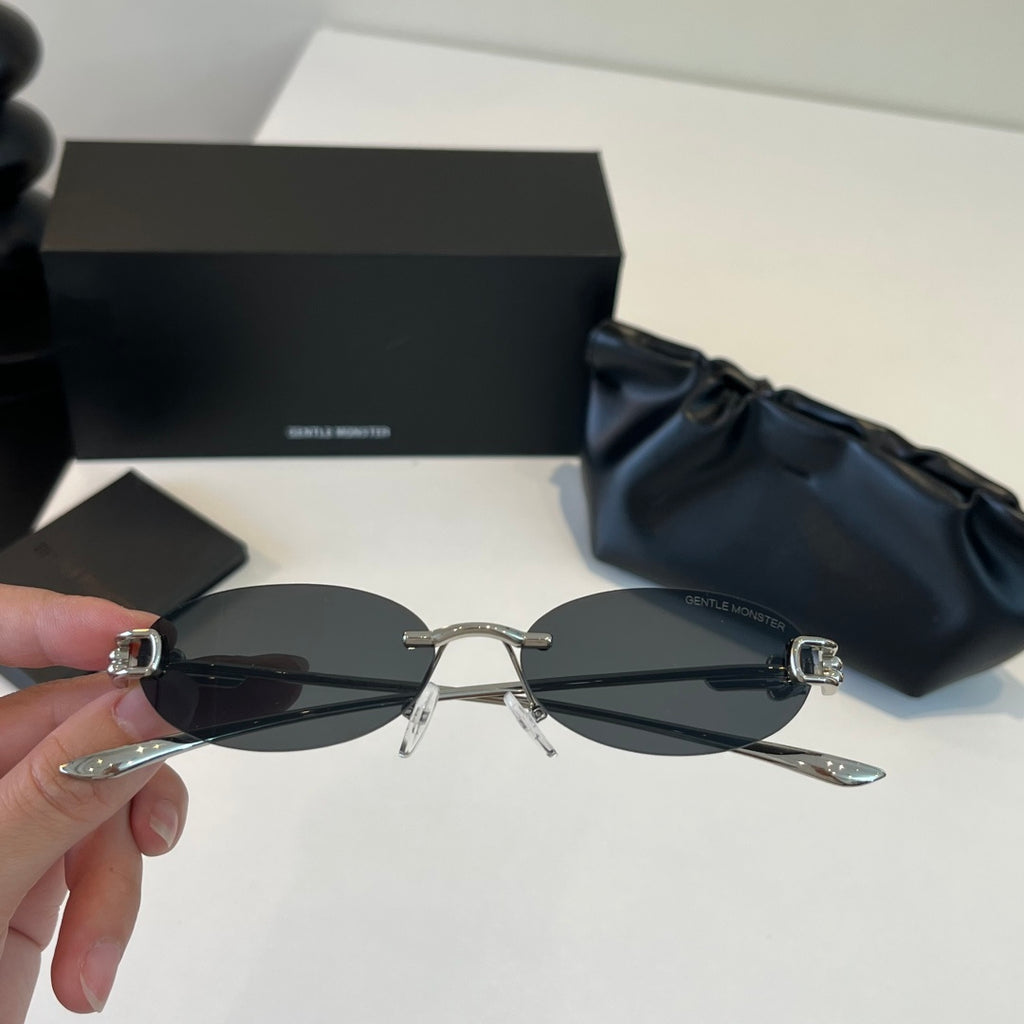 Gentle Monster Fashion Silver Lens Sunglasses for Men & Women - detail image 5