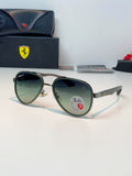 Ray-Ban RB5602 Polarized Metal Aviator Gray Lens Sunglasses for Men & - 358984