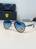 Ray-Ban RB5602 Polarized Metal Aviator Blue Lens Sunglasses for Men & Women