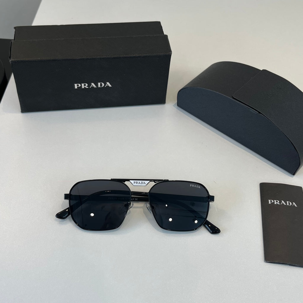 Prada Fashion Black Lens Sunglasses for Men - 382564 - detail image 4