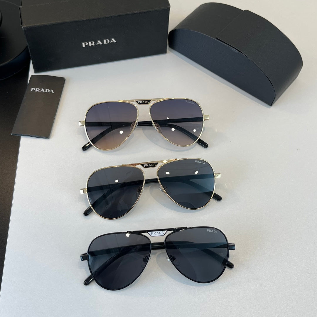 Prada Metal Aviator Silver Lens Sunglasses for Men & Women - 415735 - detail image 11