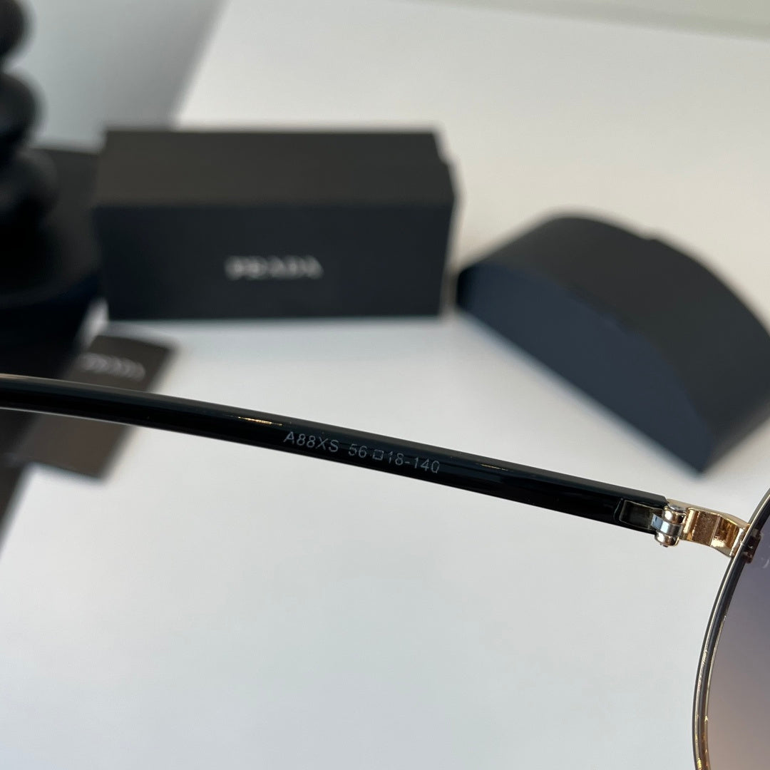 Prada Metal Aviator Silver Lens Sunglasses for Men & Women - 382572 - detail image 9