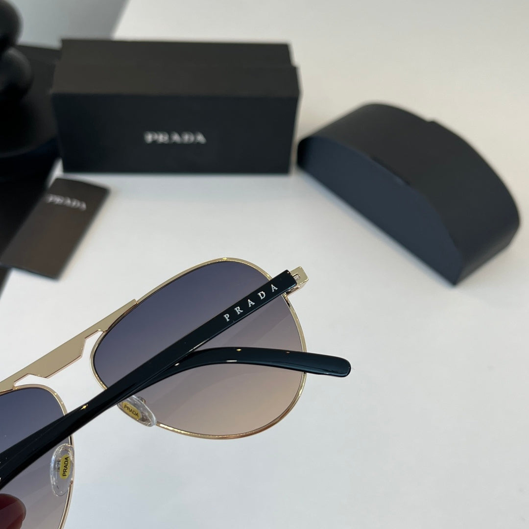 Prada Metal Aviator Silver Lens Sunglasses for Men & Women - 382572 - detail image 7