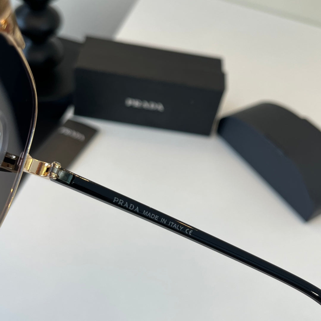Prada Metal Aviator Silver Lens Sunglasses for Men & Women - 358364 - detail image 10