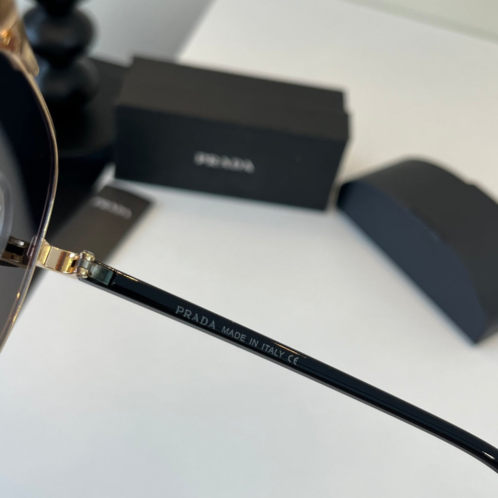 Prada Metal Aviator Silver Lens Sunglasses for Men & Women - 382572 - detail image 10