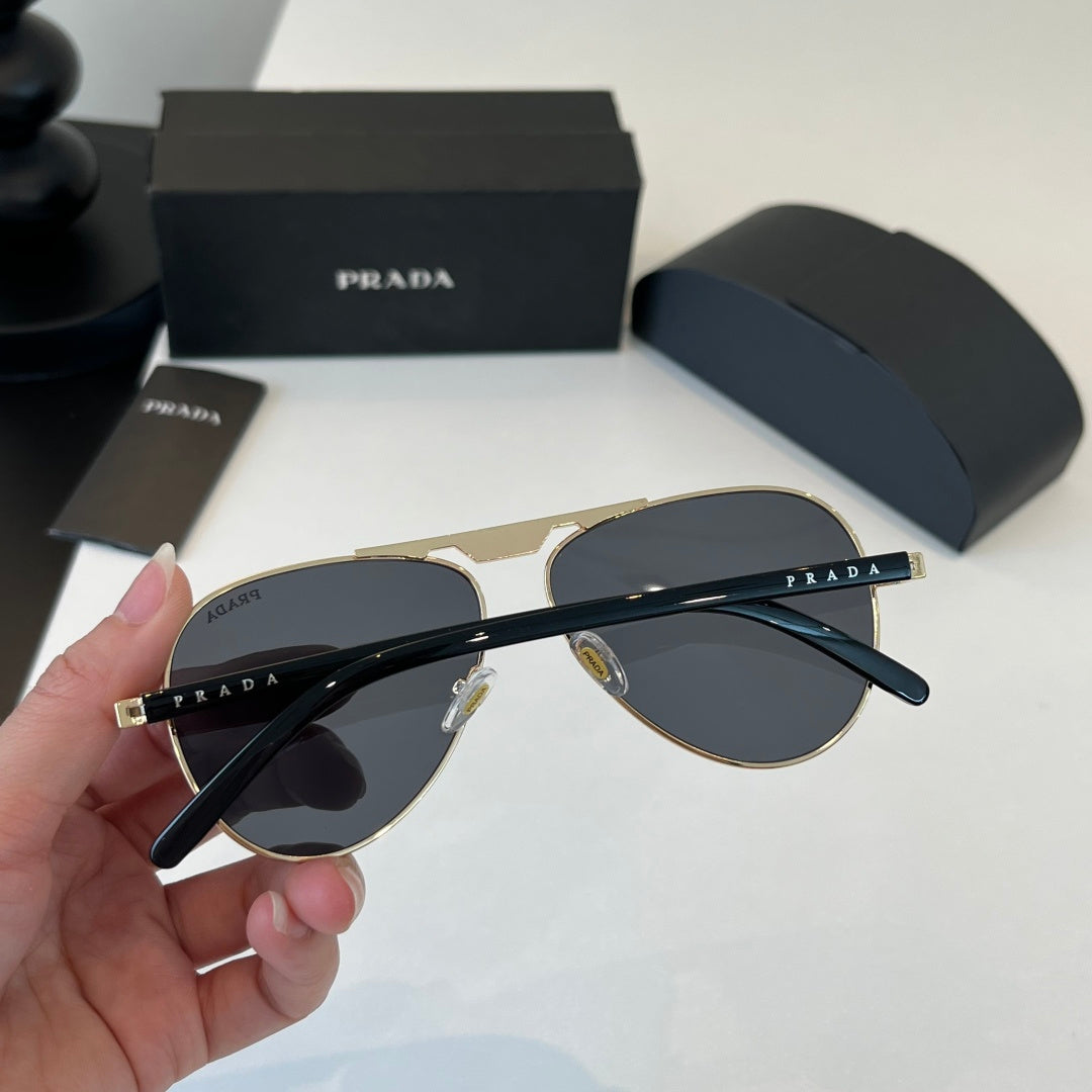 Prada Metal Aviator Silver Lens Sunglasses for Men & Women - 382573 - detail image 9