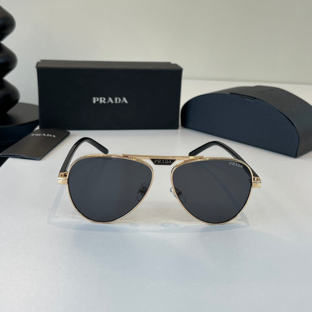 Prada Metal Aviator Silver Lens Sunglasses for Men & Women - 382573 - detail image 2