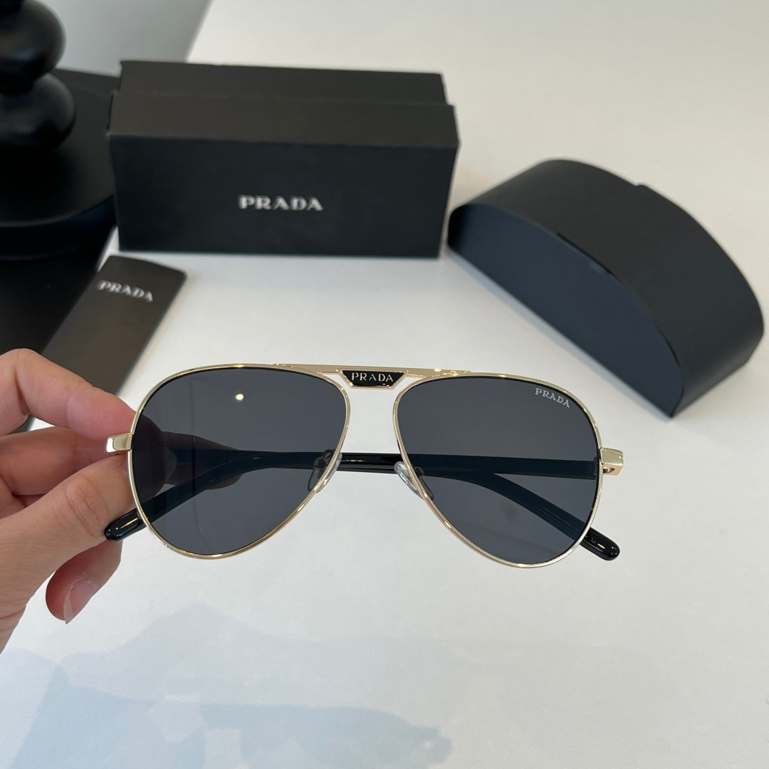 Prada Metal Aviator Silver Lens Sunglasses for Men & Women - 382573 - detail image 6