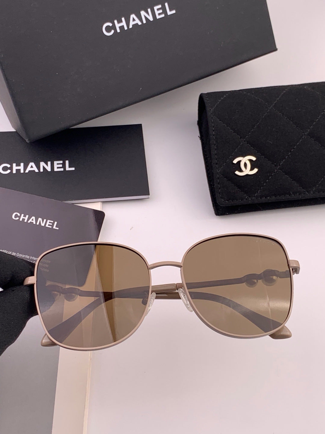 Chanel CH5759 Polarized Oversized Black Lens Sunglasses for Men & Wom - 358138 - detail image 3