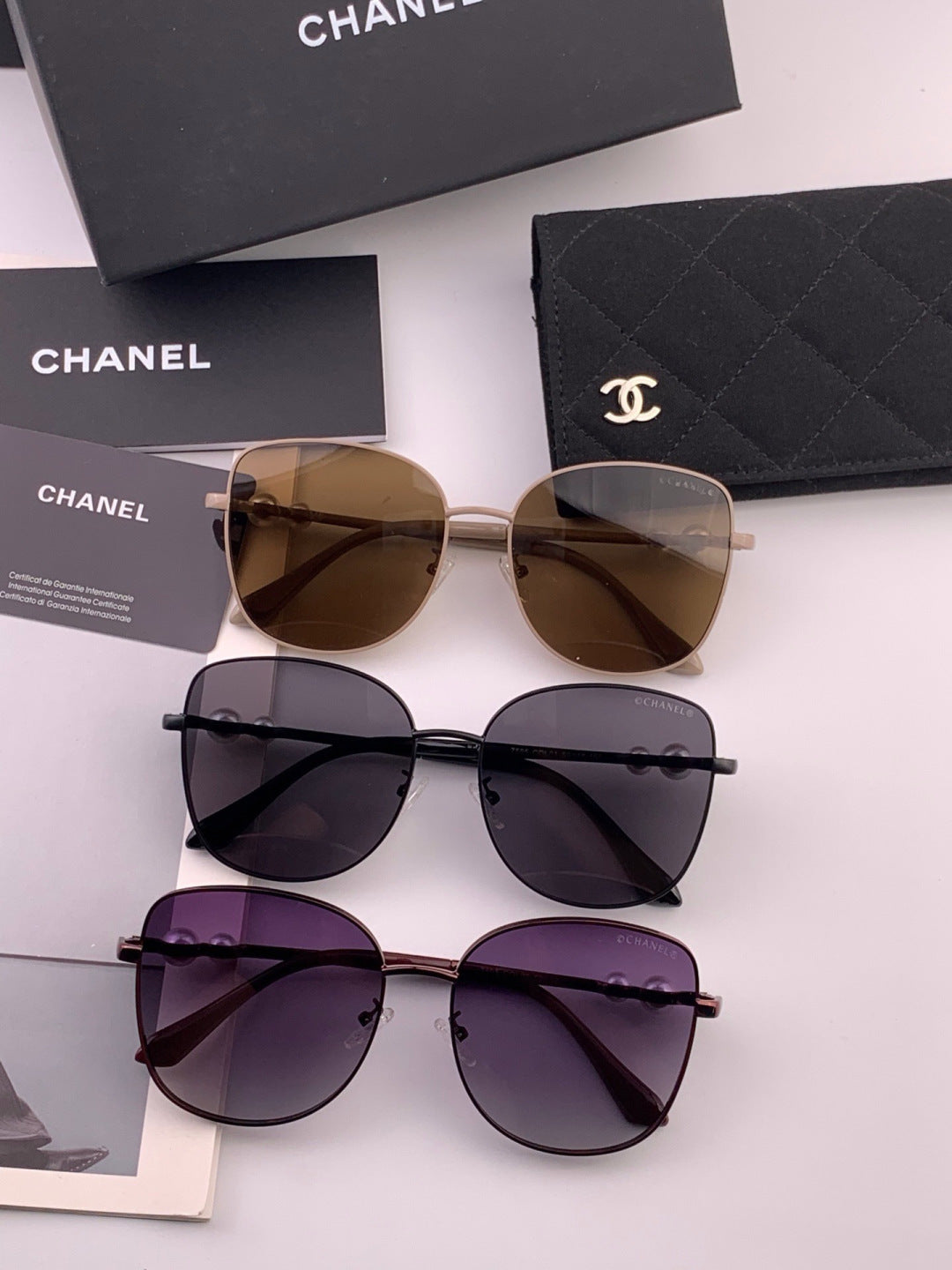 Chanel CH5759 Polarized Oversized Black Lens Sunglasses for Men & Wom - 358138 - detail image 7