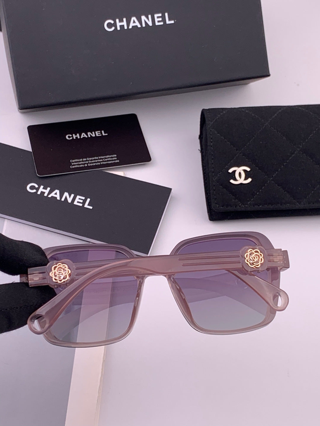 Chanel CH9788 Polarized Oversized Purple Lens Sunglasses for Men & Wo - 357978 - detail image 5