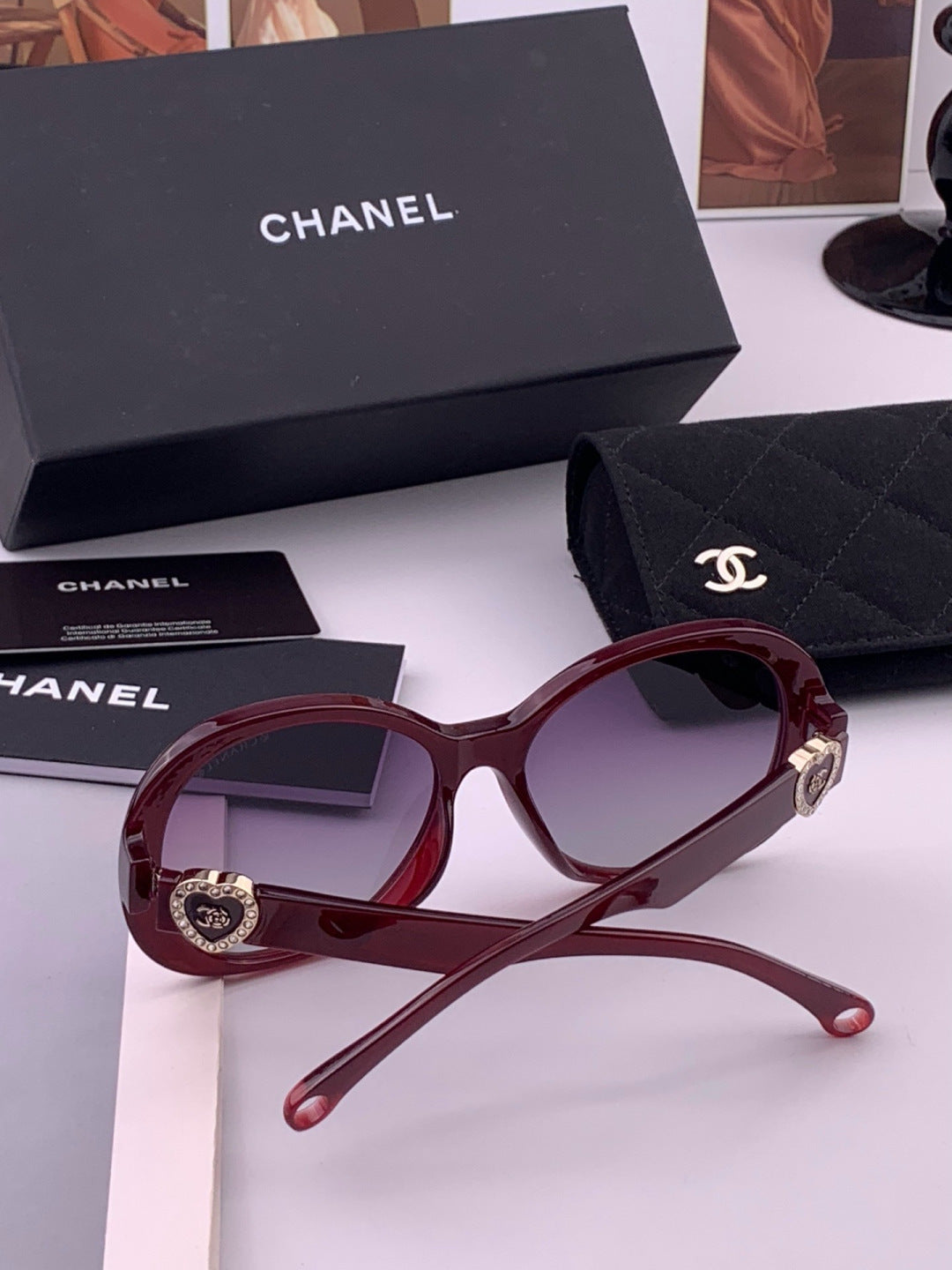 Chanel CH6788 Polarized Oversized Gold Lens Sunglasses for Men & Wome - 357982 - detail image 5