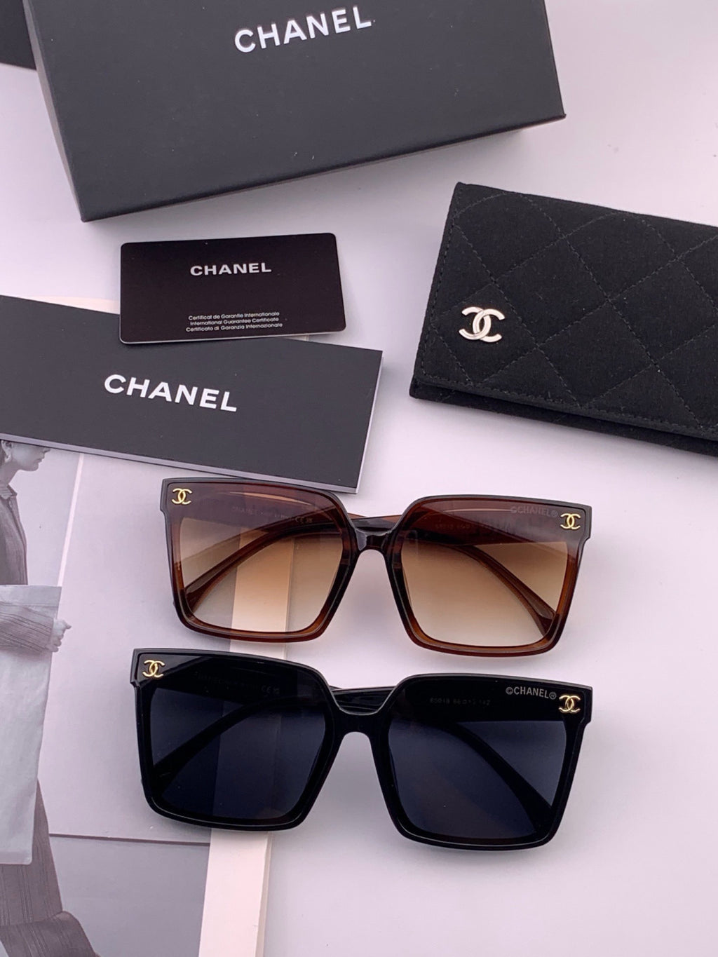 Chanel CH86901 Square Brown Lens Sunglasses for Men & Women - 358057 - detail image 7