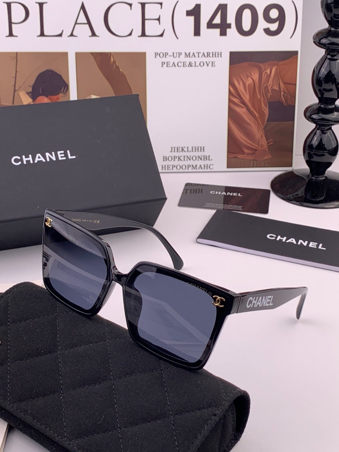 Chanel CH86901 Square Brown Lens Sunglasses for Men & Women - 358057 - detail image 3