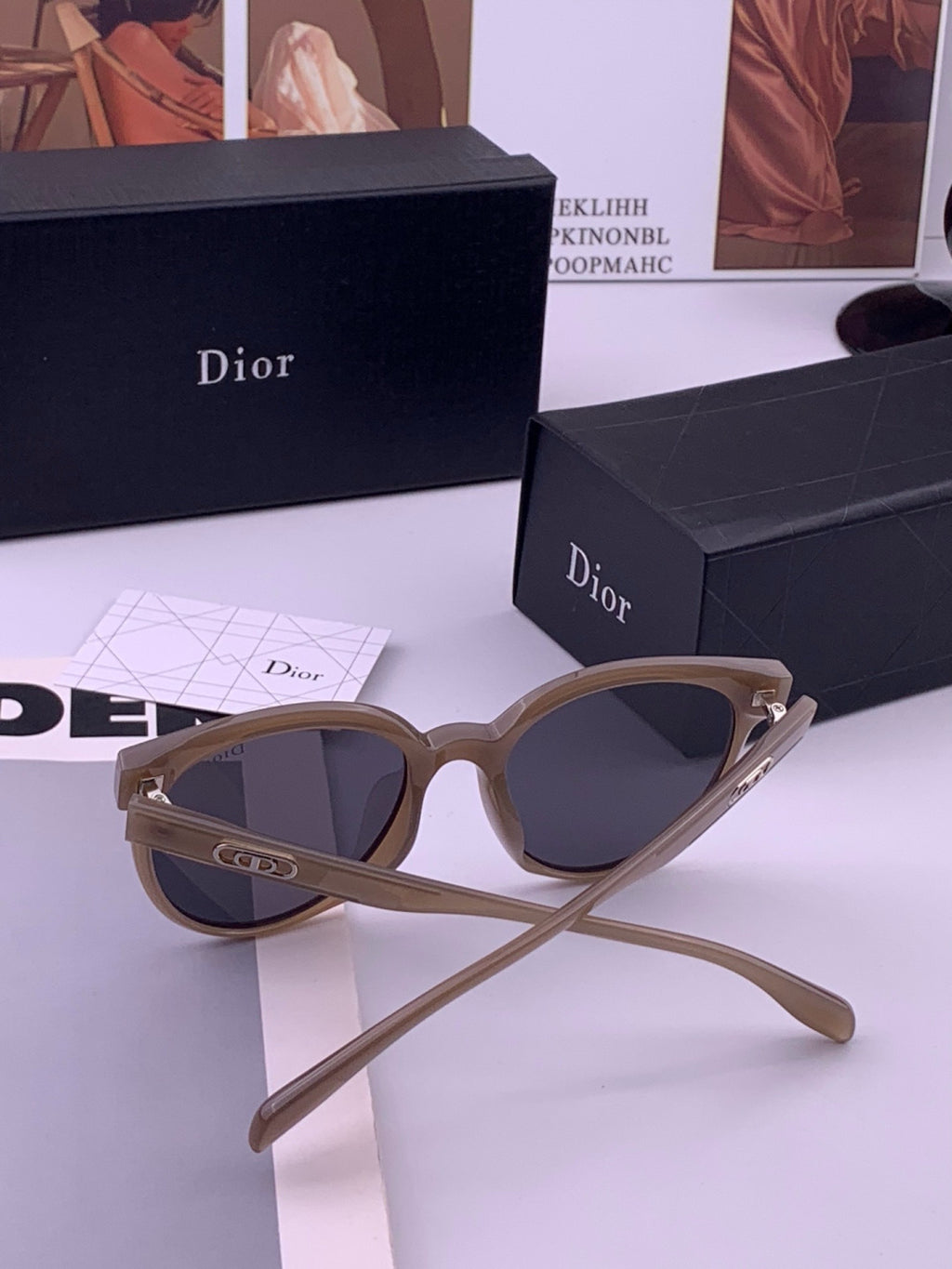 Dior CD5106 Polarized Square Brown Lens Sunglasses for Women - 358226 - detail image 5