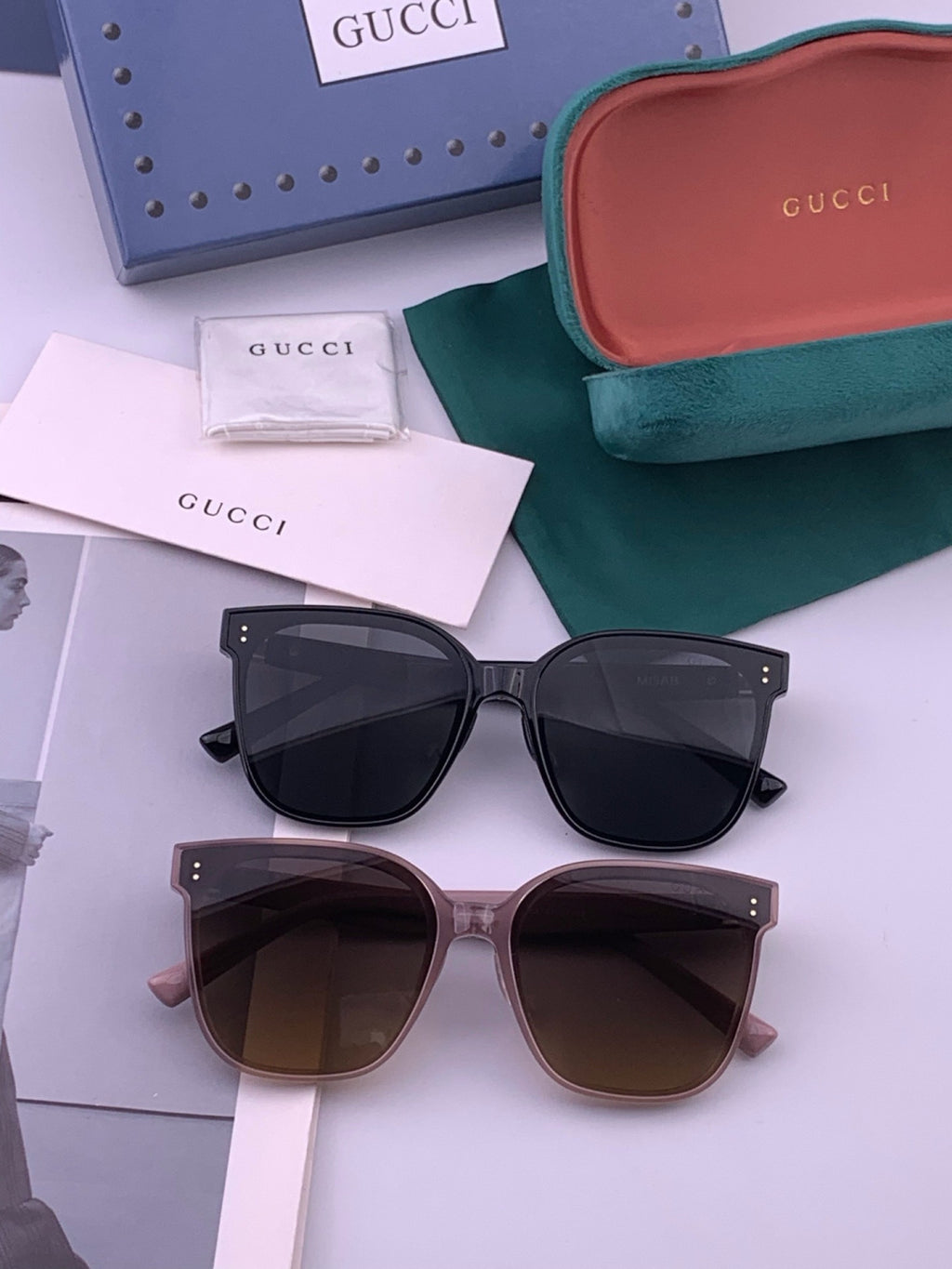 Gucci G20 Polarized Square Black Lens Sunglasses for Men & Women - 371614 - detail image 8