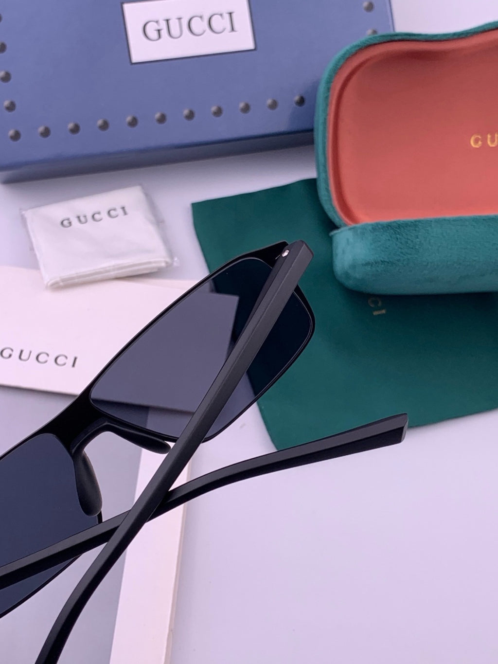 Gucci G2225 Polarized Aviator Gold Lens Sunglasses for Men - 371631 - detail image 5