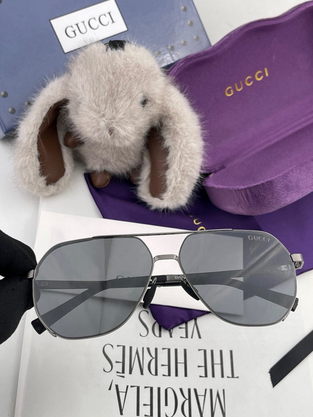 Gucci G2881 Polarized Aviator Gold Lens Sunglasses for Men - 371597 - detail image 3