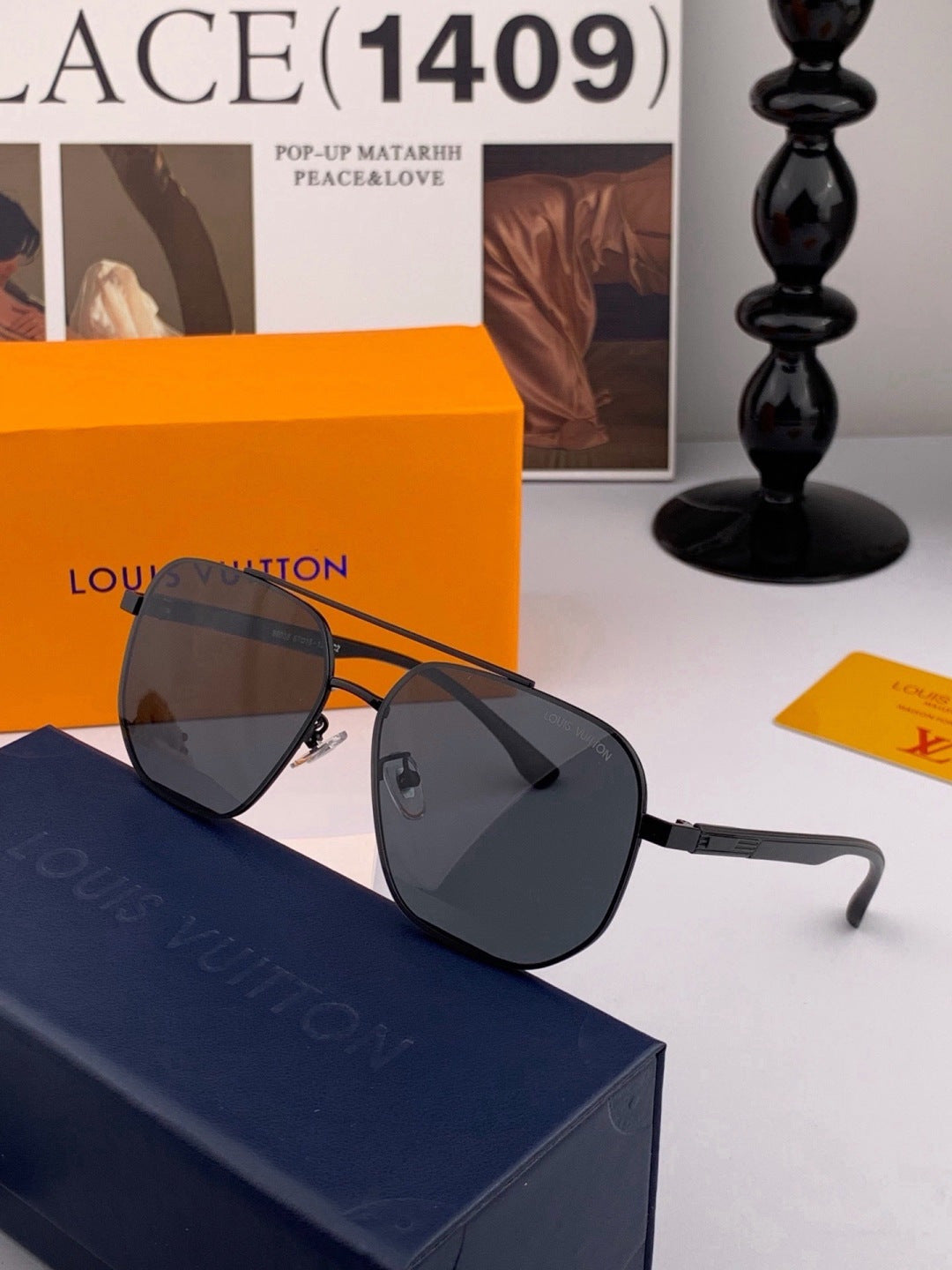 Gucci G3807 Polarized Aviator Gold Lens Sunglasses for Men - 371598
