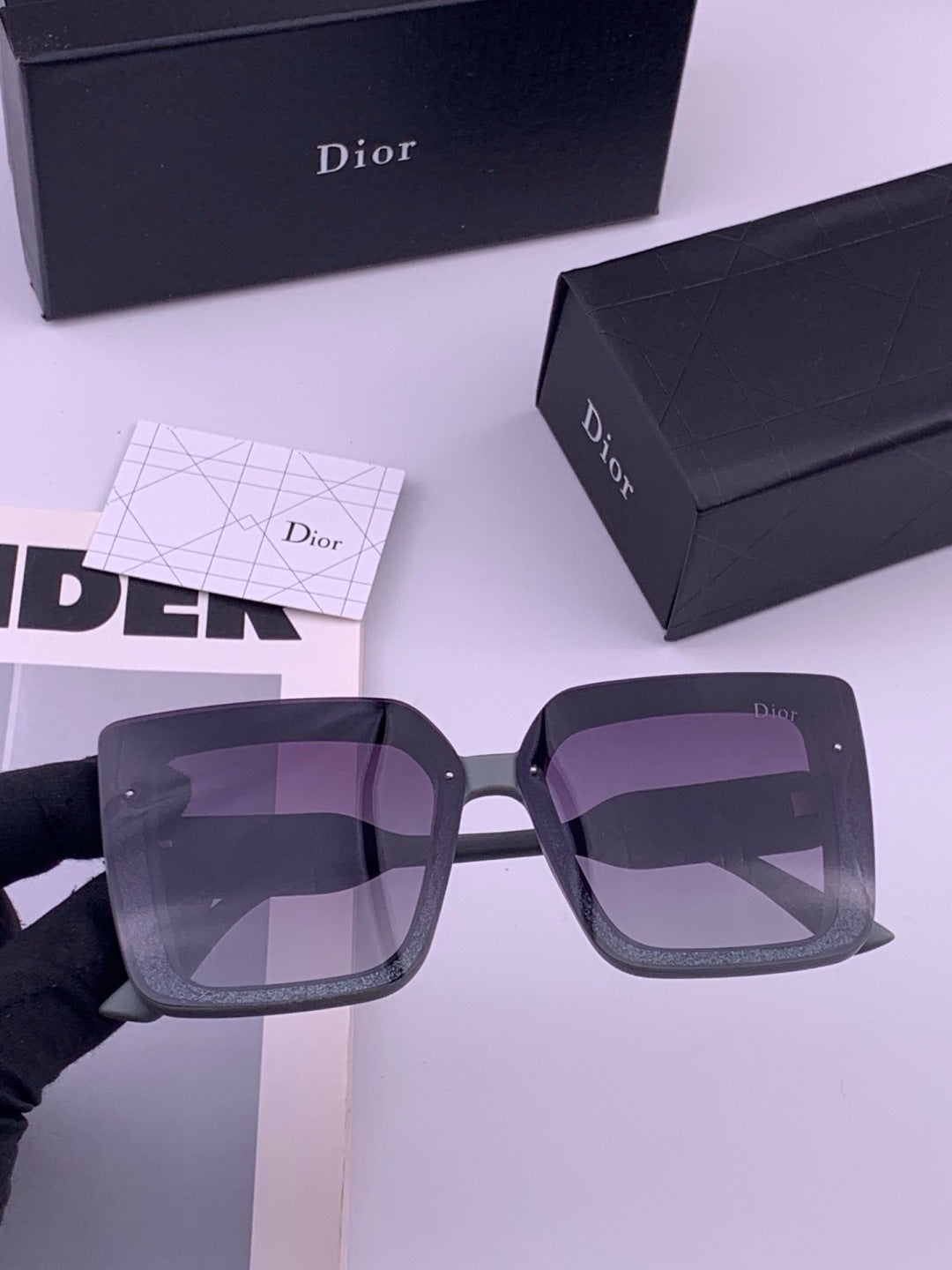 Dior D6227 Polarized Square Brown Lens Sunglasses for Men & Women - 371891