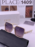Dior CD4780 Polarized Square Black Lens Sunglasses for Women - 371921