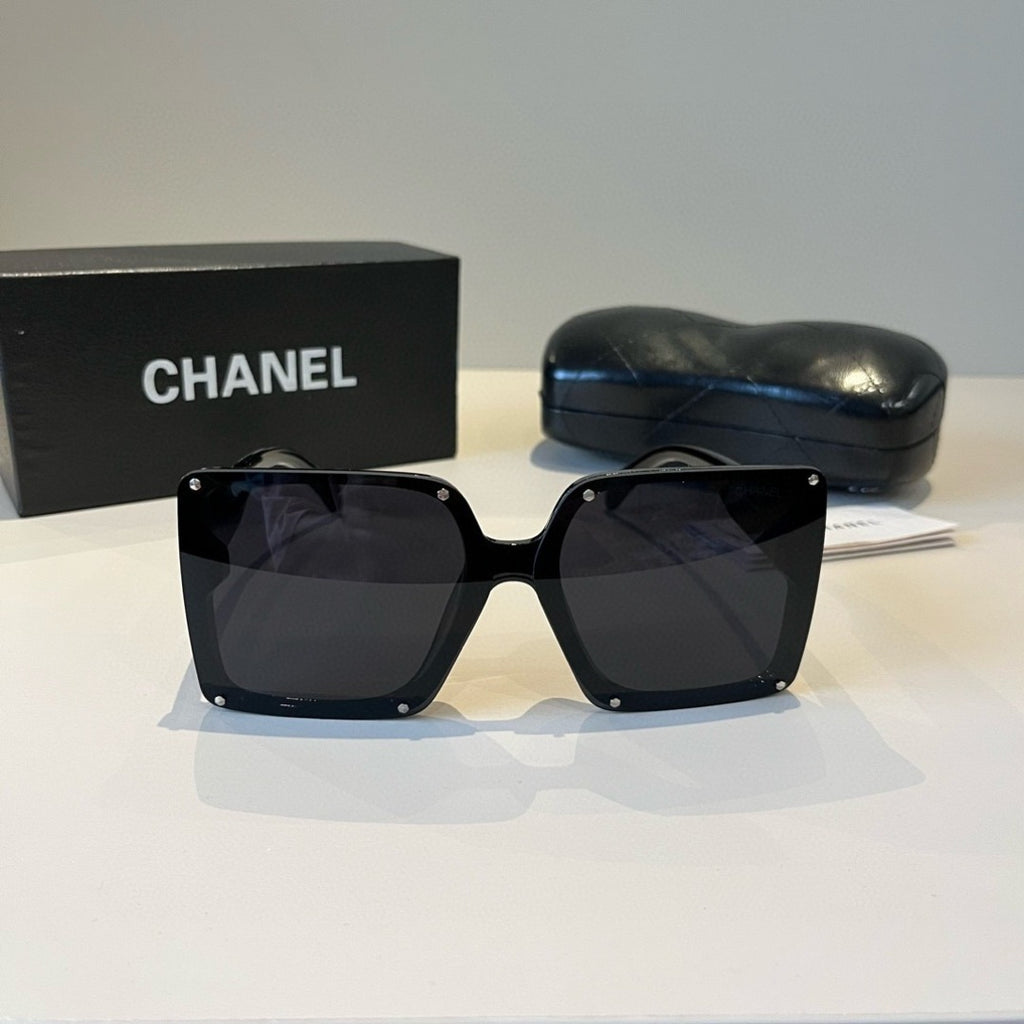 Chanel Square Black Lens Sunglasses for Men & Women - 371856 - detail image 2