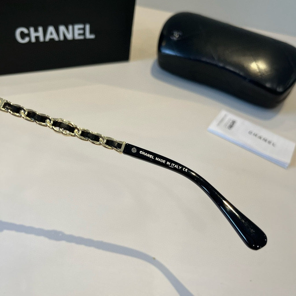 Chanel Oversized Black Lens Sunglasses for Men & Women - 371863 - detail image 10