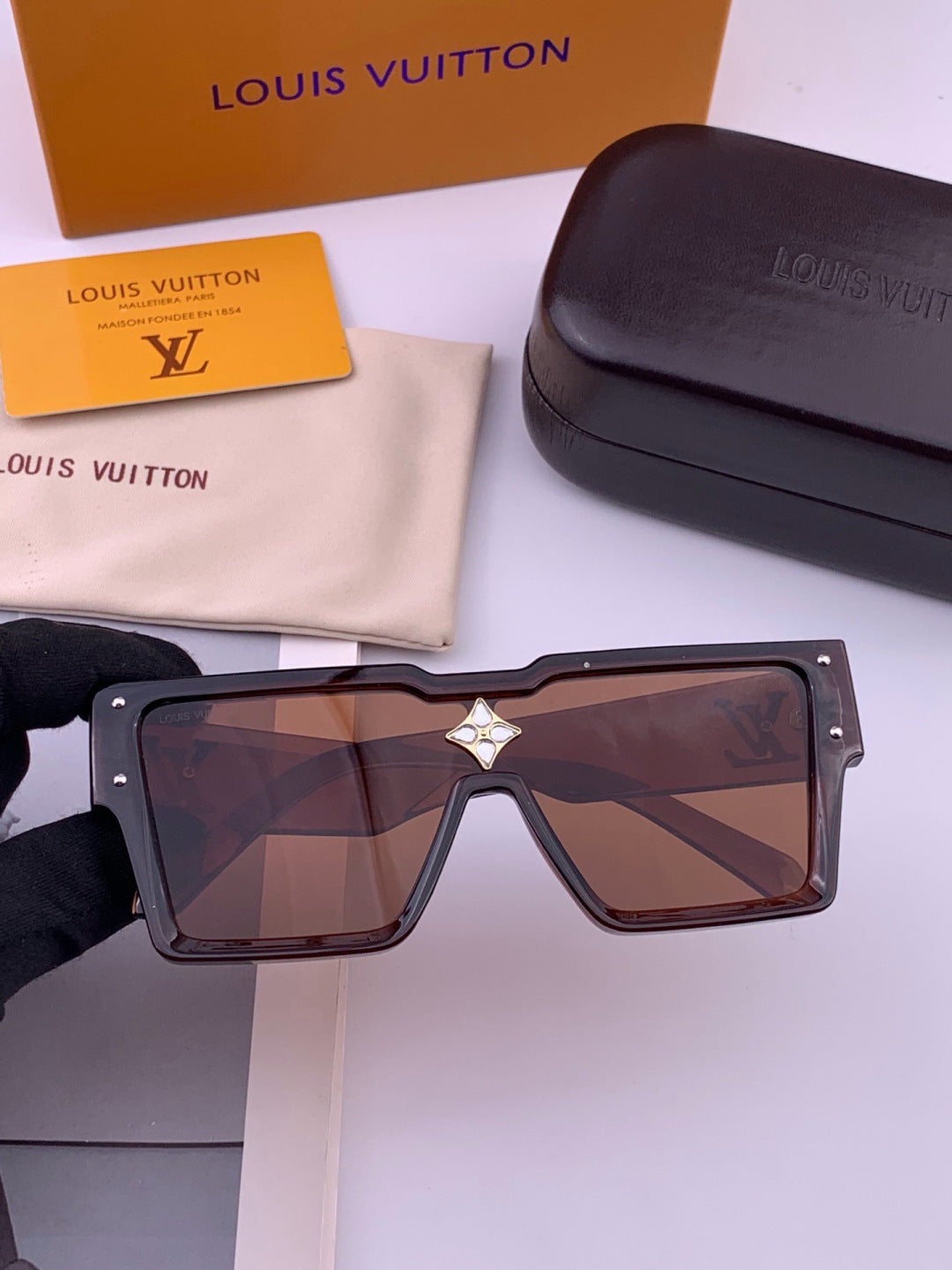 Louis Vuitton L7600 Square Black Lens Sunglasses for Women - 371446