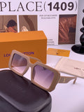 Louis Vuitton L37004 Oversized Red Lens Sunglasses for Men & Women - 371352