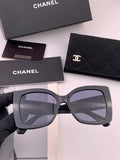 Chanel CH17005 Oversized Black Lens Sunglasses for Men & Women - 371743