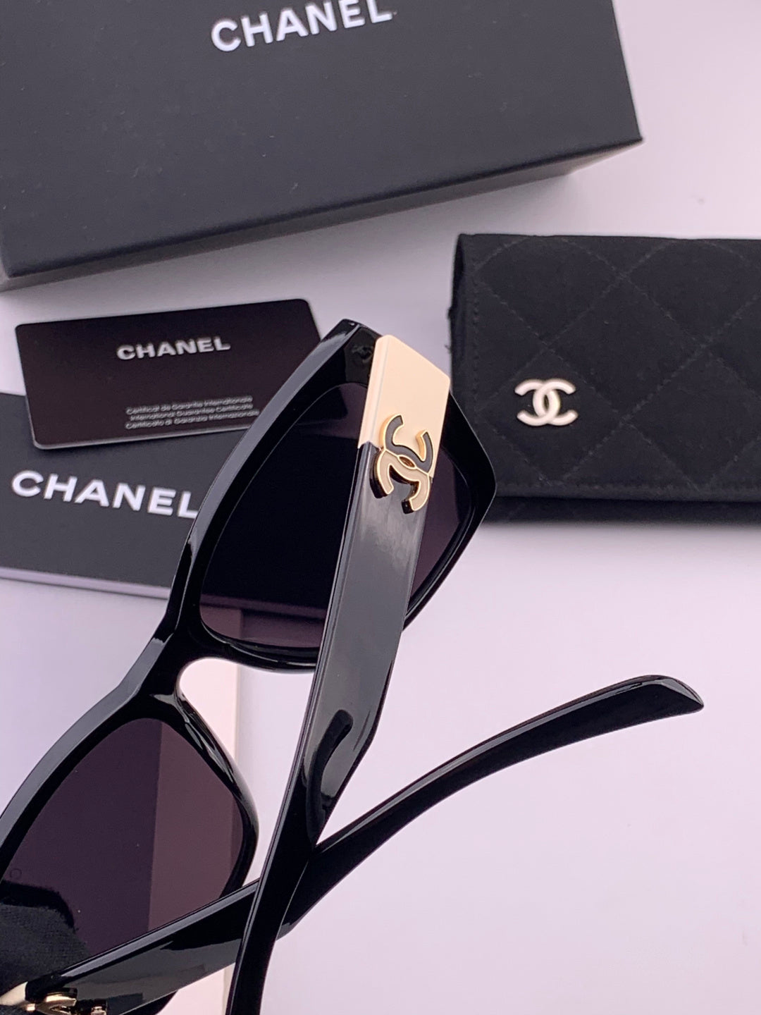 Chanel CH1311 Polarized Square Black Lens Sunglasses for Men & Women - 371748 - detail image 3
