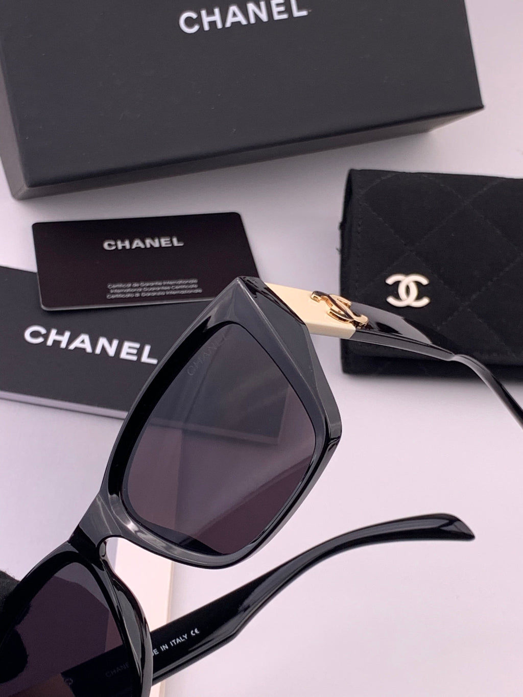 Chanel CH1311 Polarized Square Black Lens Sunglasses for Men & Women - 371748 - detail image 2