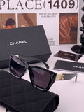 Chanel CH1311 Polarized Square Black Lens Sunglasses for Men & Women - 371748