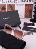 Chanel CH1311 Polarized Square Black Lens Sunglasses for Men & Women - 371749