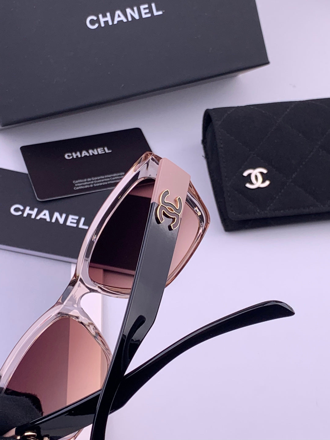 Chanel CH1311 Polarized Square Black Lens Sunglasses for Men & Women - 371749 - detail image 5