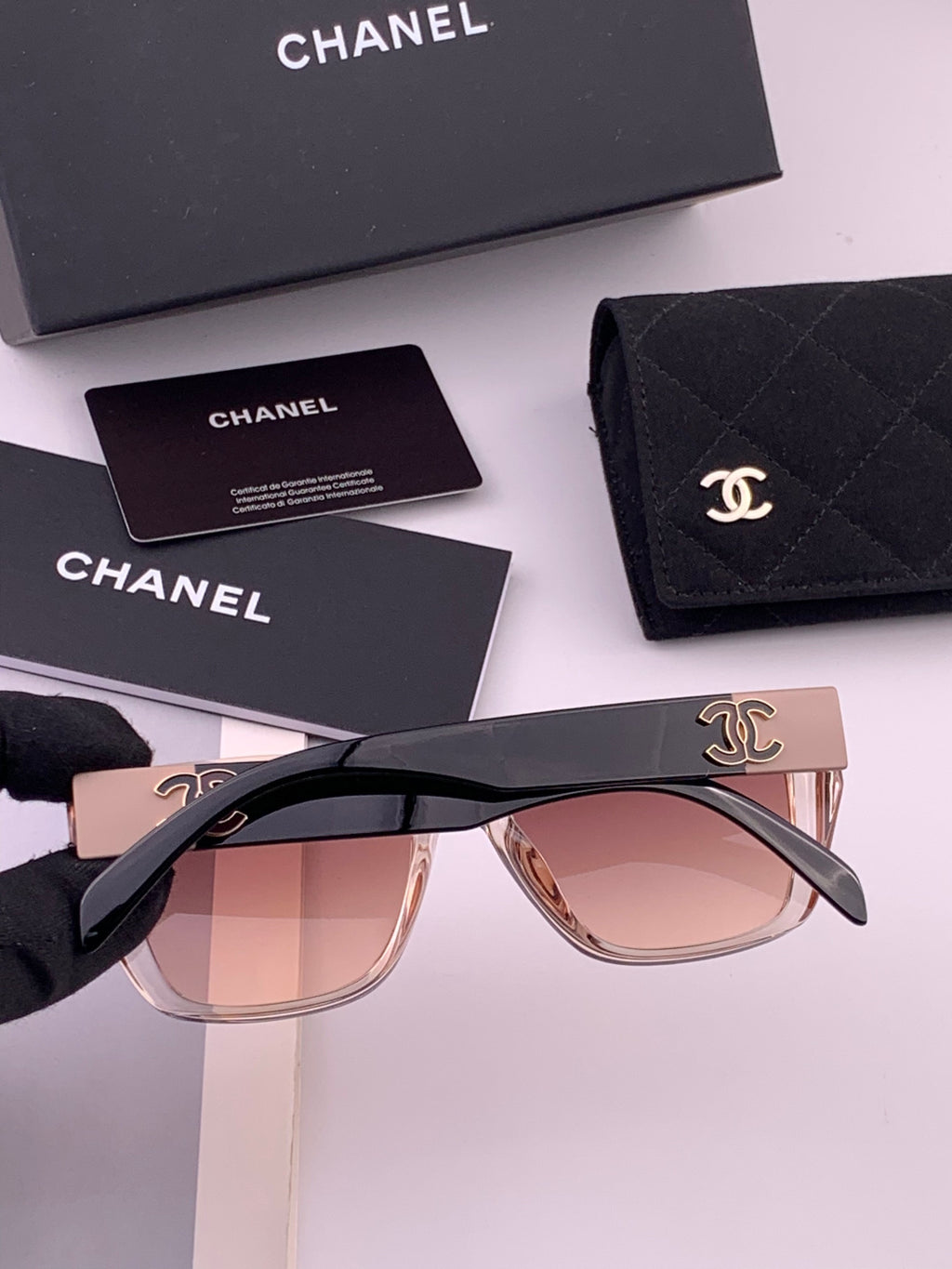 Chanel CH1311 Polarized Square Black Lens Sunglasses for Men & Women - 371749 - detail image 3