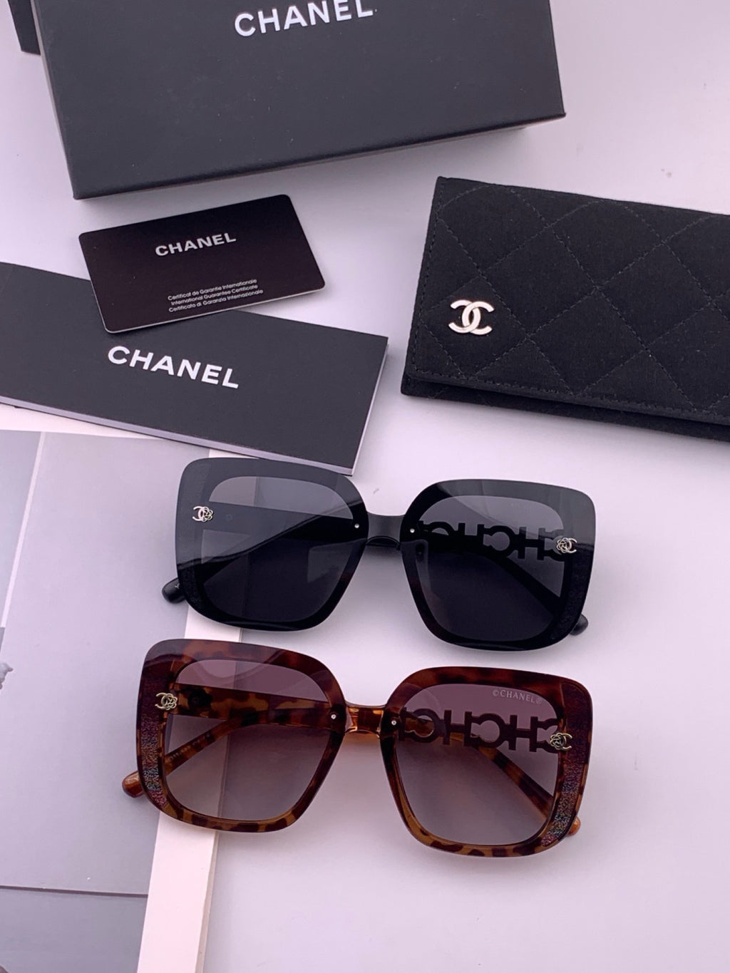 Chanel CH6991 Polarized Round Black Lens Sunglasses for Women - 371733 - detail image 7