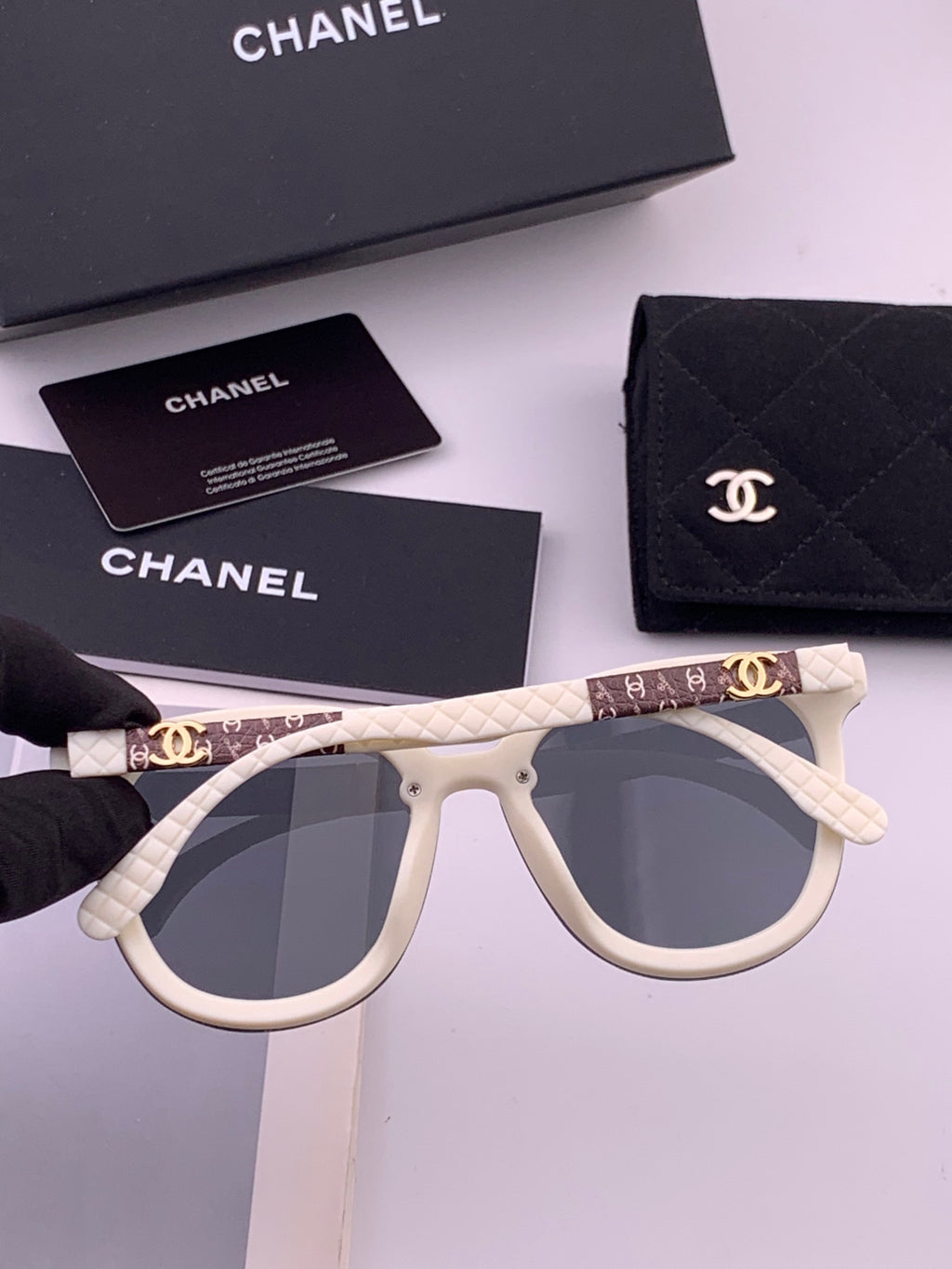 Chanel CH3620 Polarized Square Brown Lens Sunglasses for Men & Women - 382338 - detail image 7