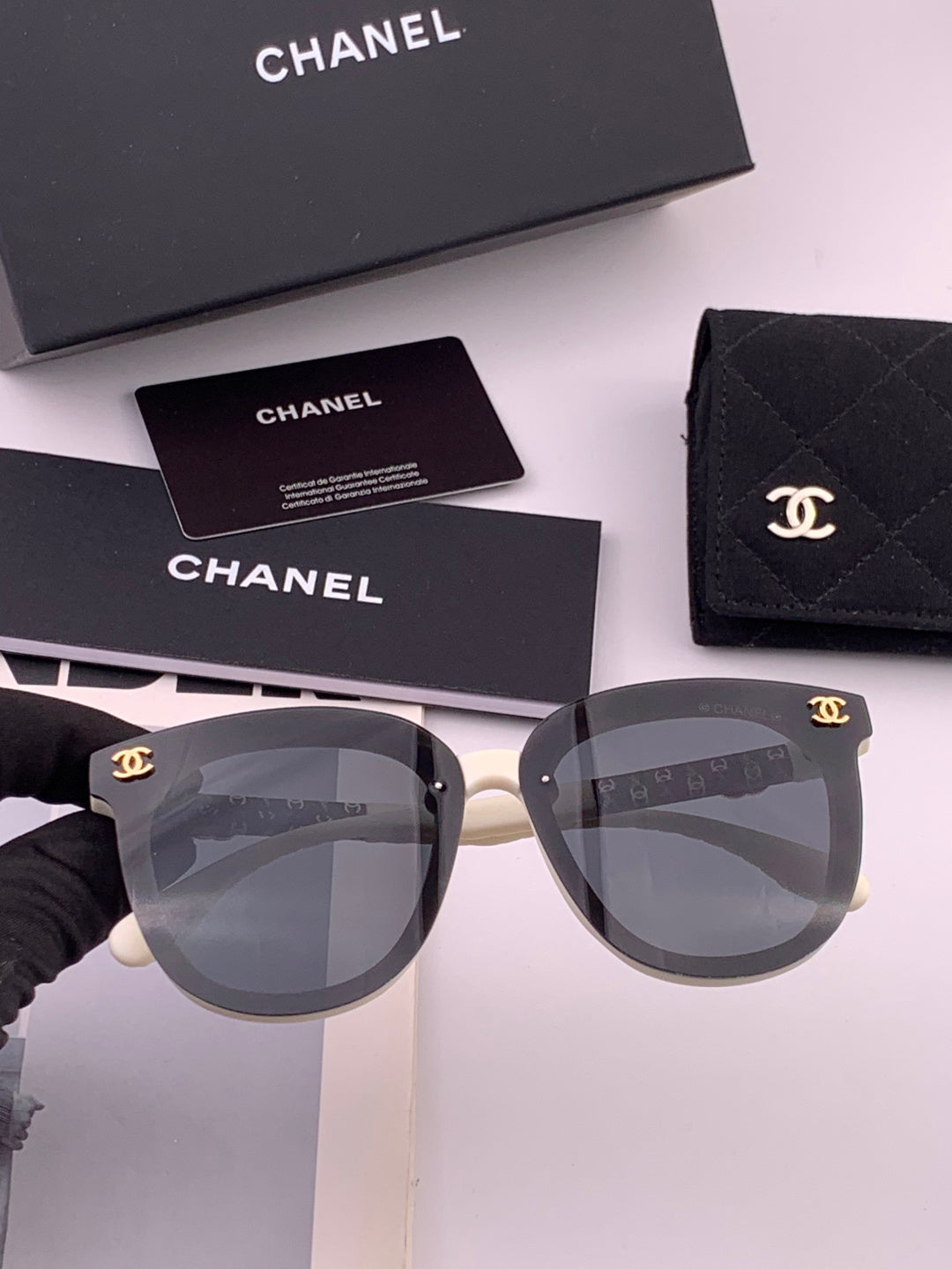 Chanel CH3620 Polarized Square Brown Lens Sunglasses for Men & Women - 382338 - detail image 6