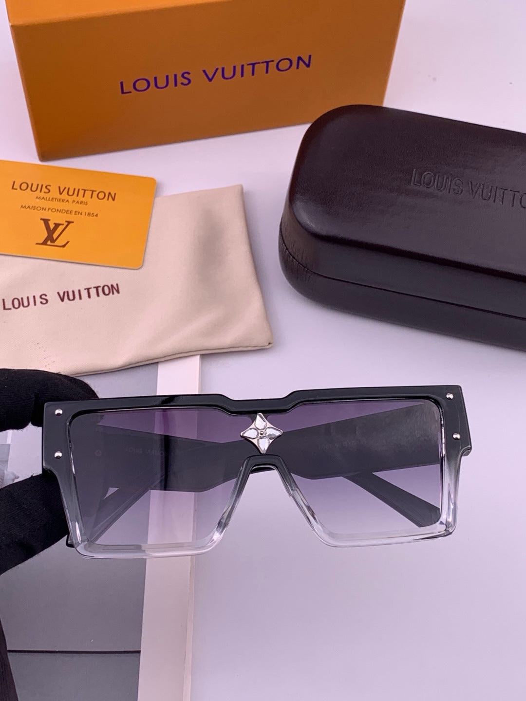 Louis Vuitton L7600 Square Black Lens Sunglasses for Women - 381851