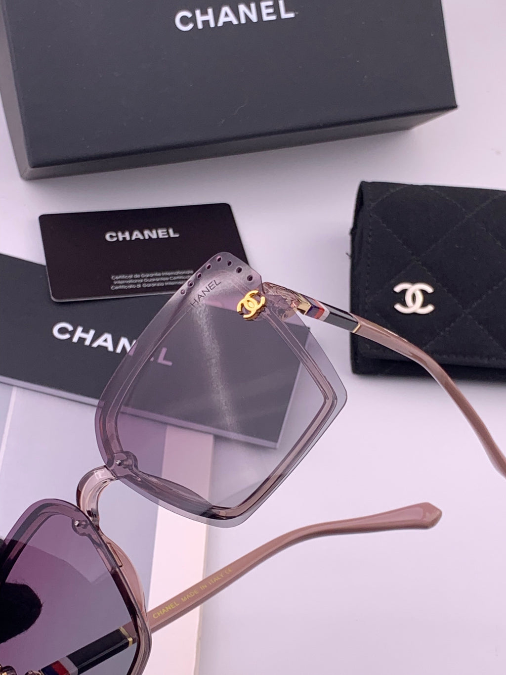 Chanel CH026 Square Brown Lens Sunglasses for Men & Women - 382333 - detail image 2