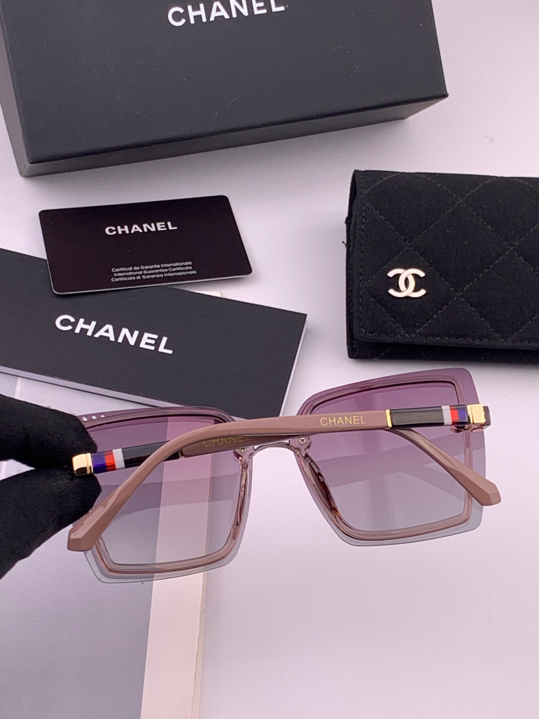 Chanel CH026 Square Brown Lens Sunglasses for Men & Women - 382333 - detail image 3