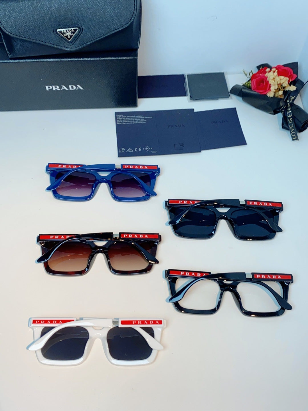 Prada Square Gray Lens Sunglasses for Men & Women - 382668 - detail image 12
