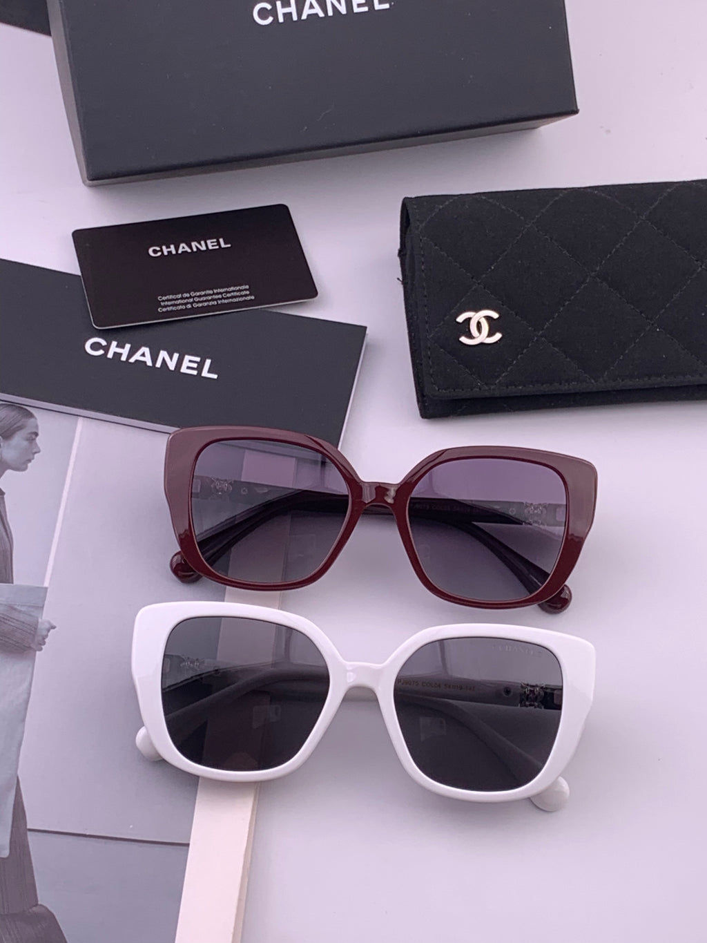 Chanel CH5907 Polarized Square Brown Lens Sunglasses for Women - detail image 7