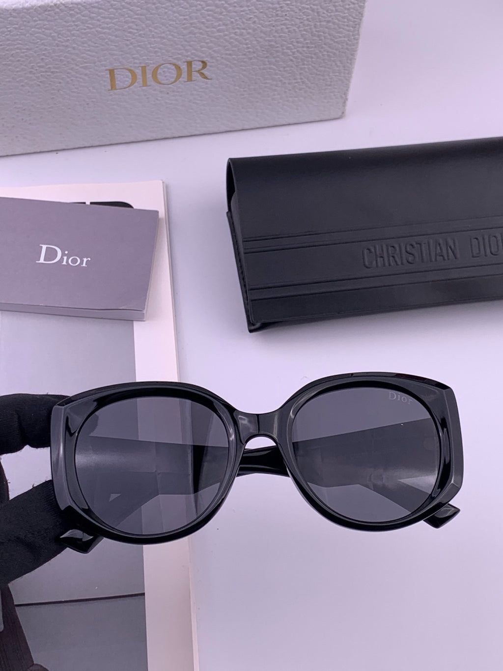 Dior CD7510 Polarized Square Gold Lens Sunglasses for Women