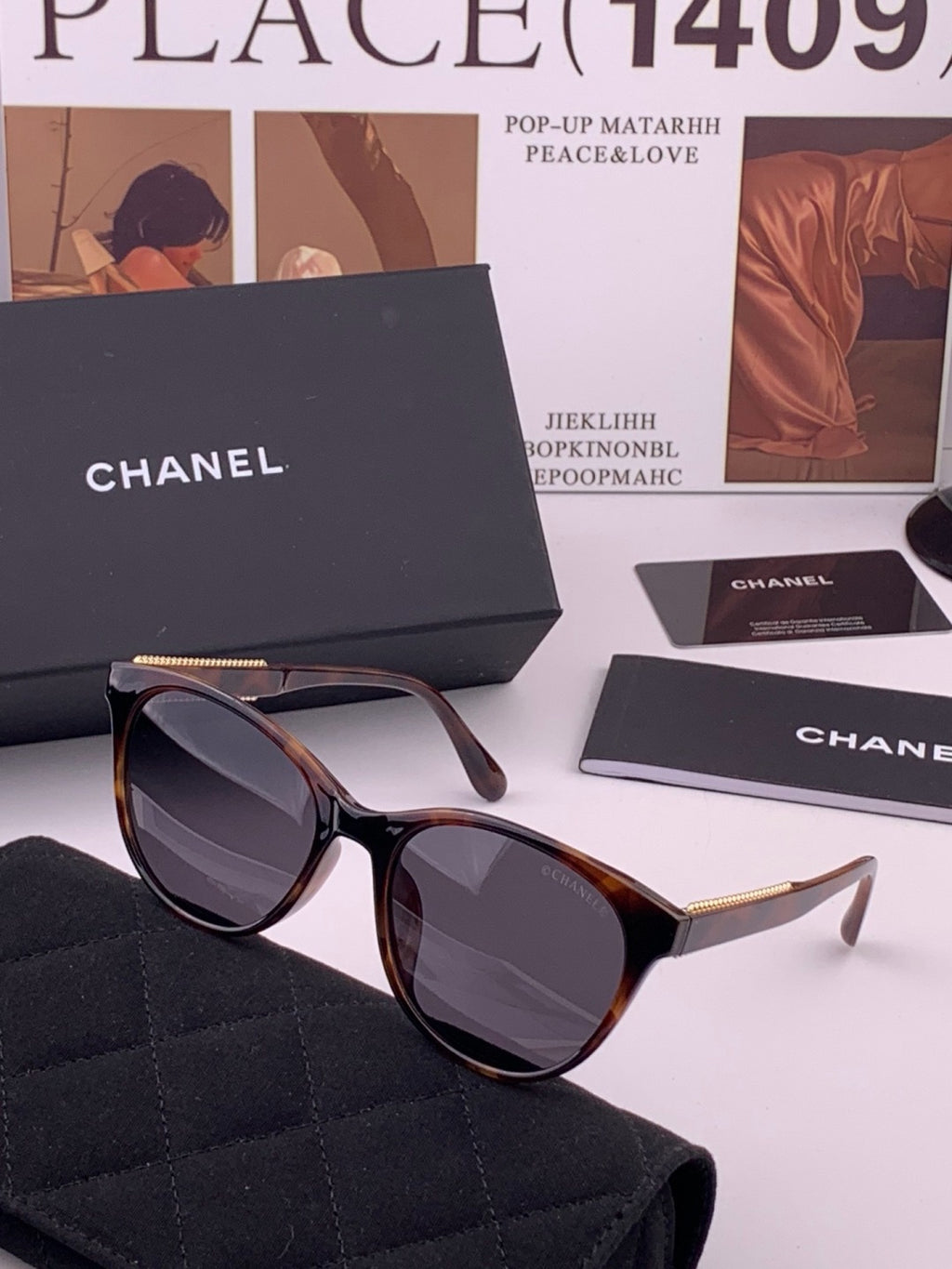 Chanel CH7821 Polarized Round Brown Lens Sunglasses for Men & Women - 382310 - detail image 2