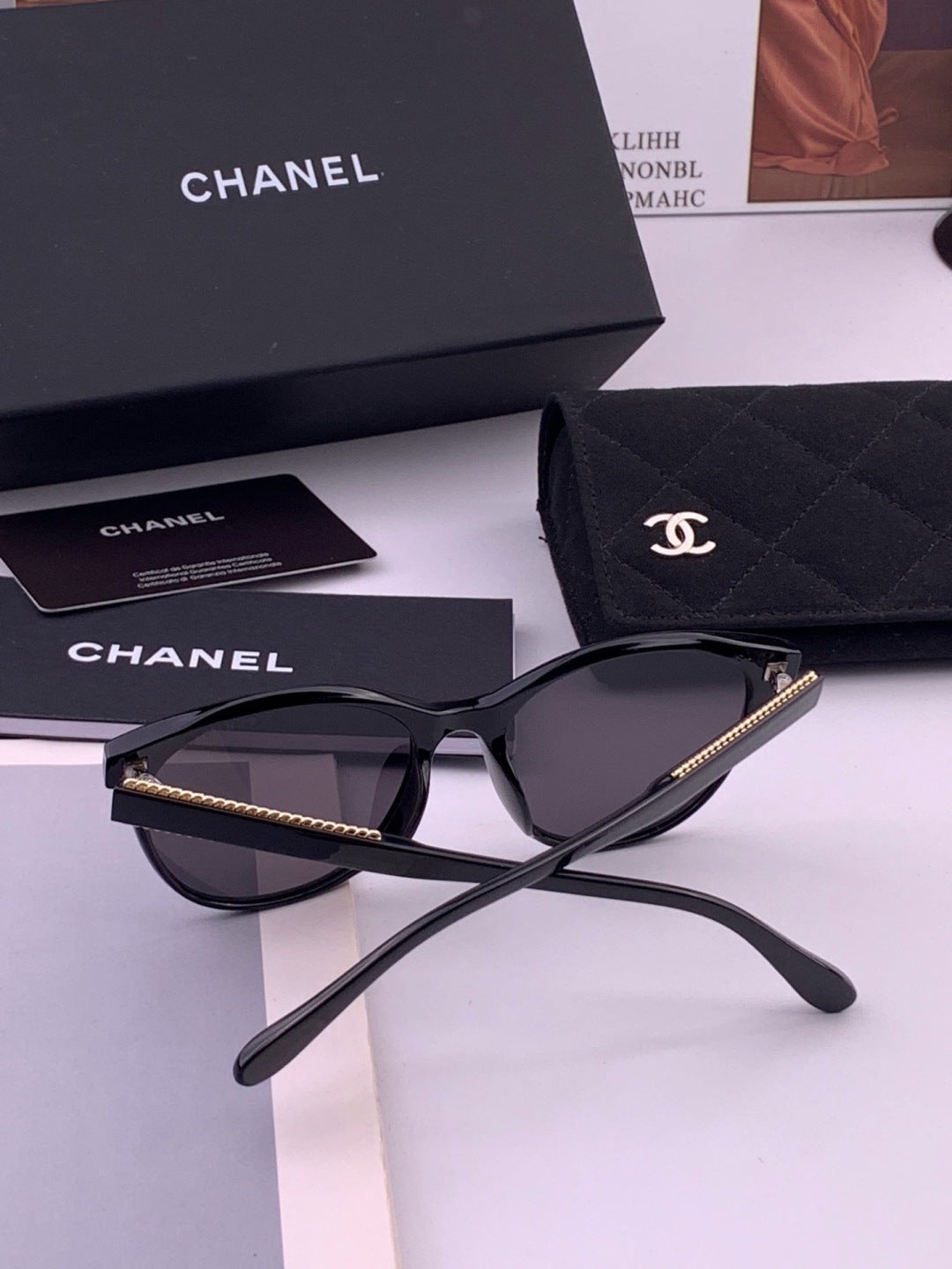 Chanel CH7821 Polarized Round Brown Lens Sunglasses for Men & Women - 382311 - detail image 5
